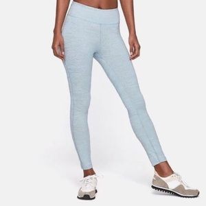 Light blue heathered Outdoor Voices Tech Sweat leggings pants size small